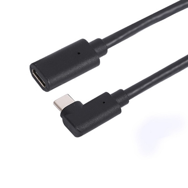 Type-C Male R/A to Female Cable