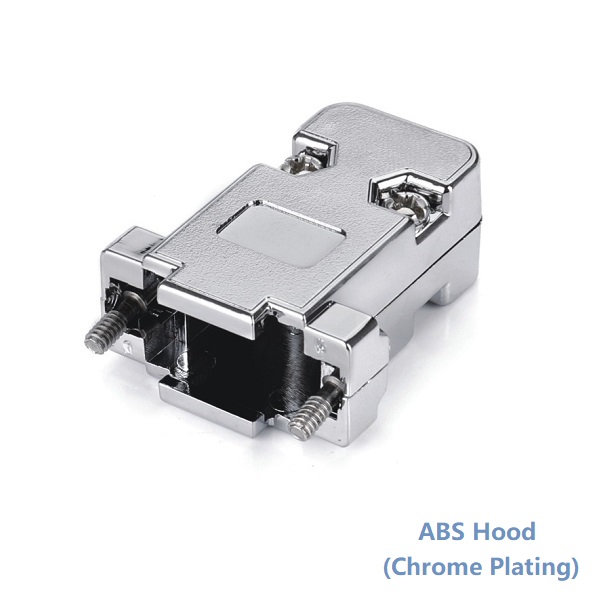 D-SUB 9Pin(HDB 15Pin)ABS Plastic Hood (Chrome Plating)