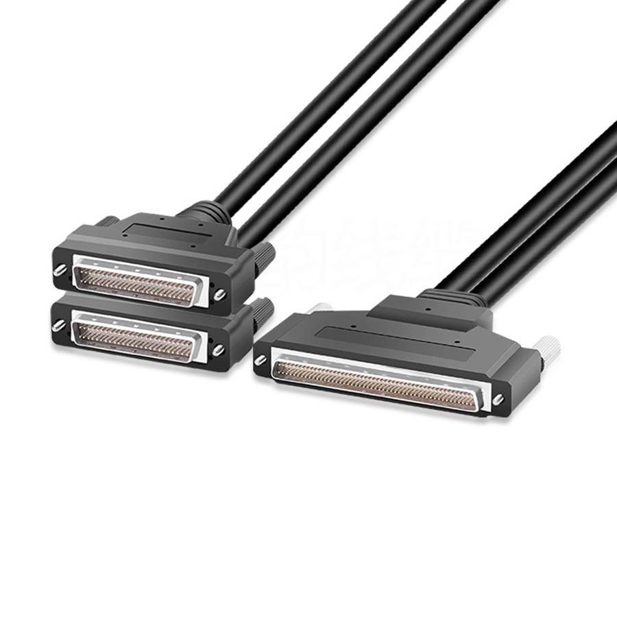 SCSI DB 100Pin to 2x50Pin Male Cable
