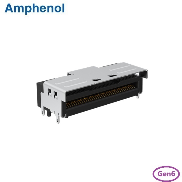 MCIO 74Pin Connector Right Angle Type PCIe Gen6