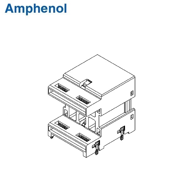 QSFP28 2x1 SMT STACKED Connector